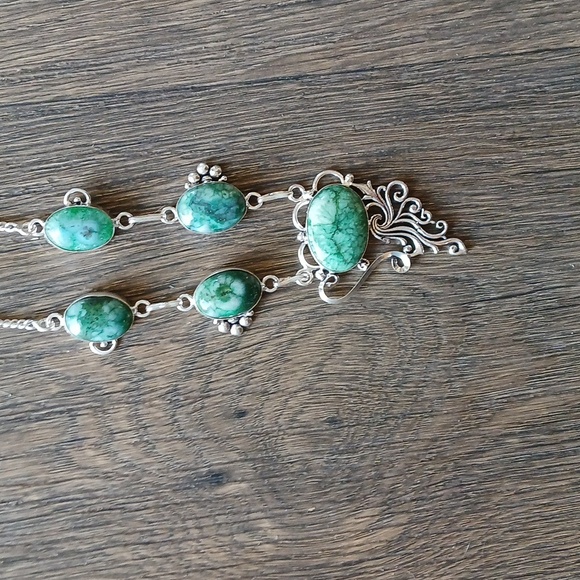 New Solar Quartz Agate 925 Silver Necklace. - Picture 8 of 12